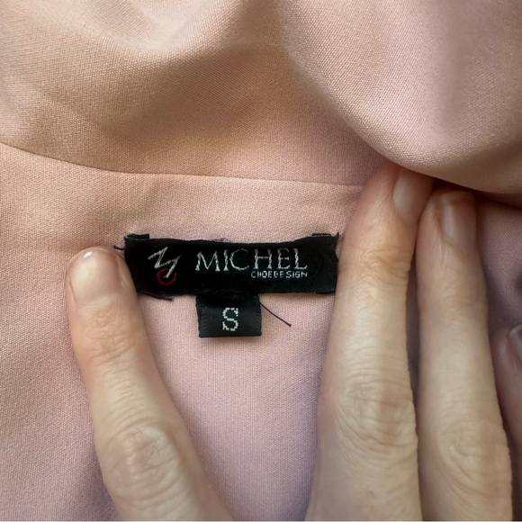 Michele Light Pink Blazer with Gold Buttons - Picture 4 of 4